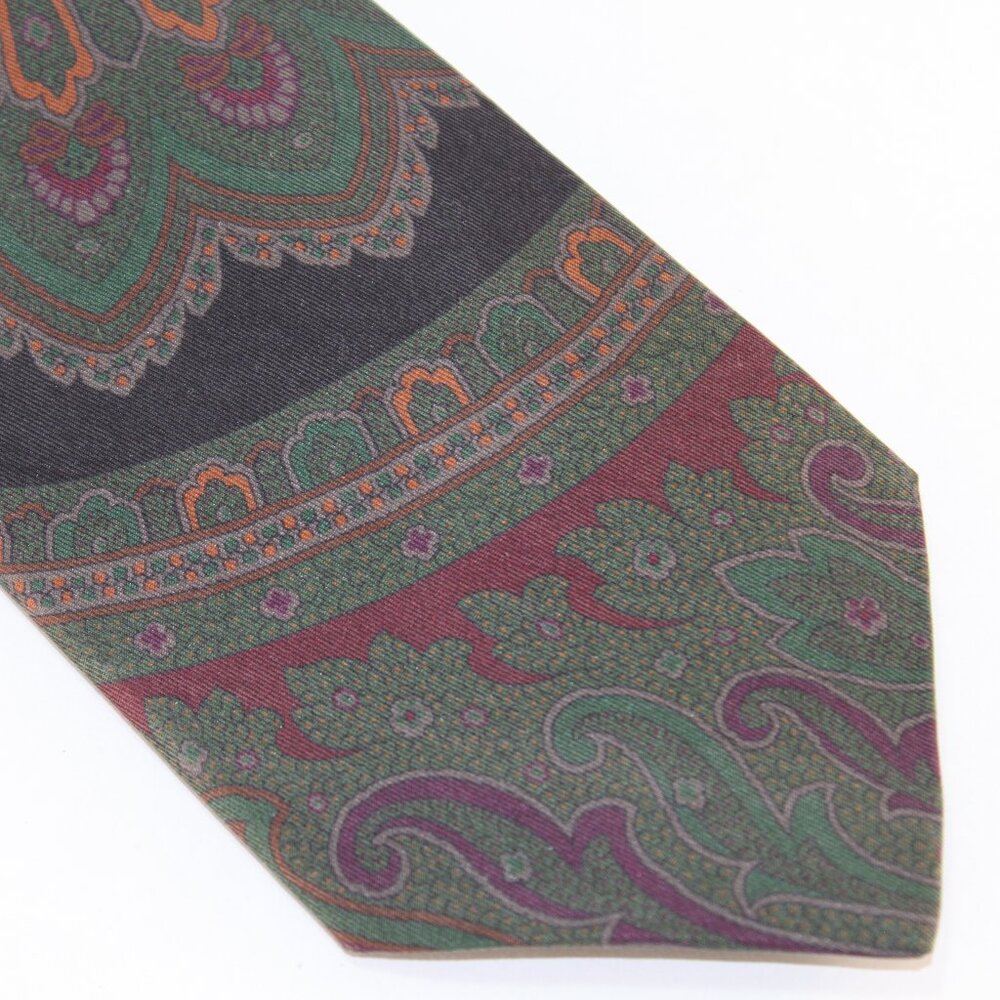 NEW Lanae Joy Silk Tie - Exclusive Private Label - Green Black
